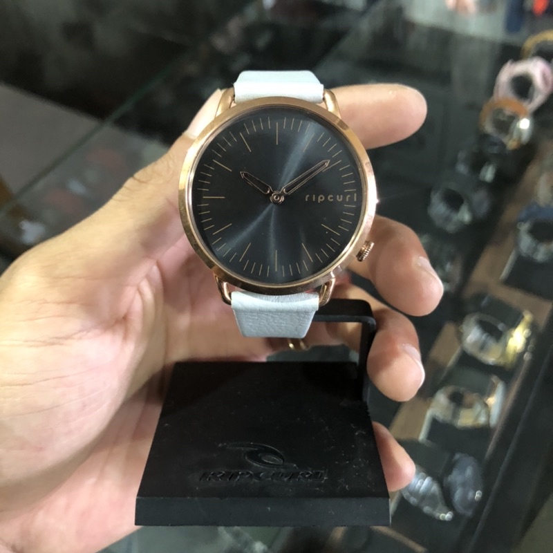 JAM TANGAN WANITA RIPCURL ORIGINAL S18 SUPER SLIM ROSE GOLD LEATHER GR