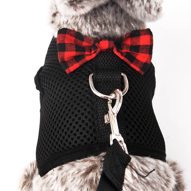 Harness Bow Tie Untuk Anjing Kucing Kelinci Hewan Kurus Kecil