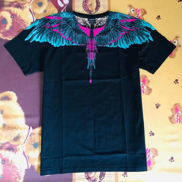 KAOS MARCELO BURLON WINGS TEE ORIGINAL - BLACK L