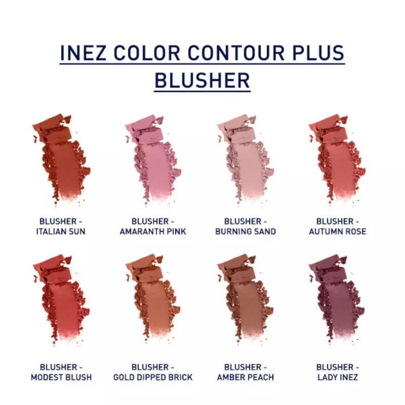 Inez Color Contour Plus blusher / Inez Blash on Original 100% ~ Asli