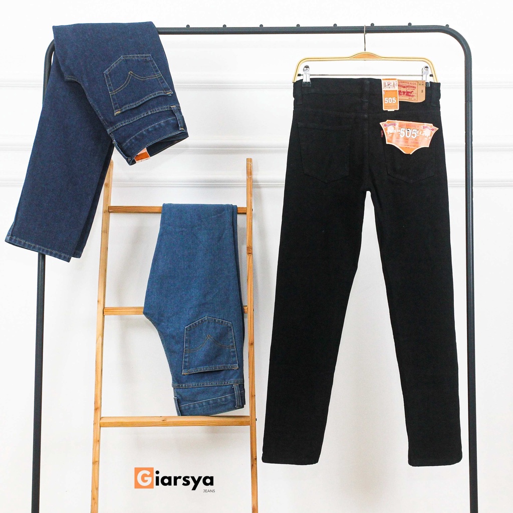 Celana Jeans Panjang Pria Standar / Celana Levis 505 Standar