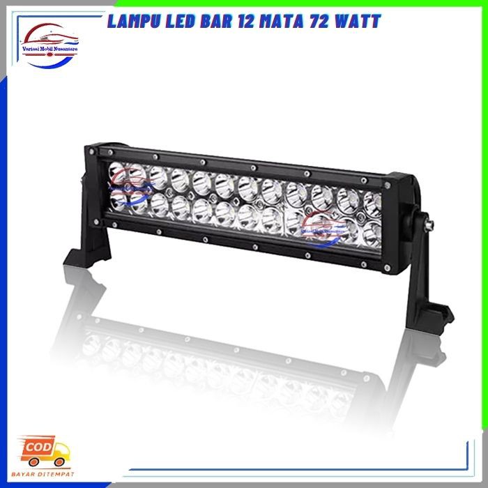 Lampu Variasi Led Light Bar Tembak Sorot Depan Variasi Mobil 24 Mata