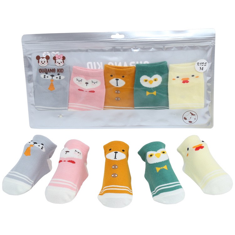 Set 5 pasang Kaos kaki bayi korean style fashion ankle socks import Colorful 5Pcs Kaos Kaki CBKS VC