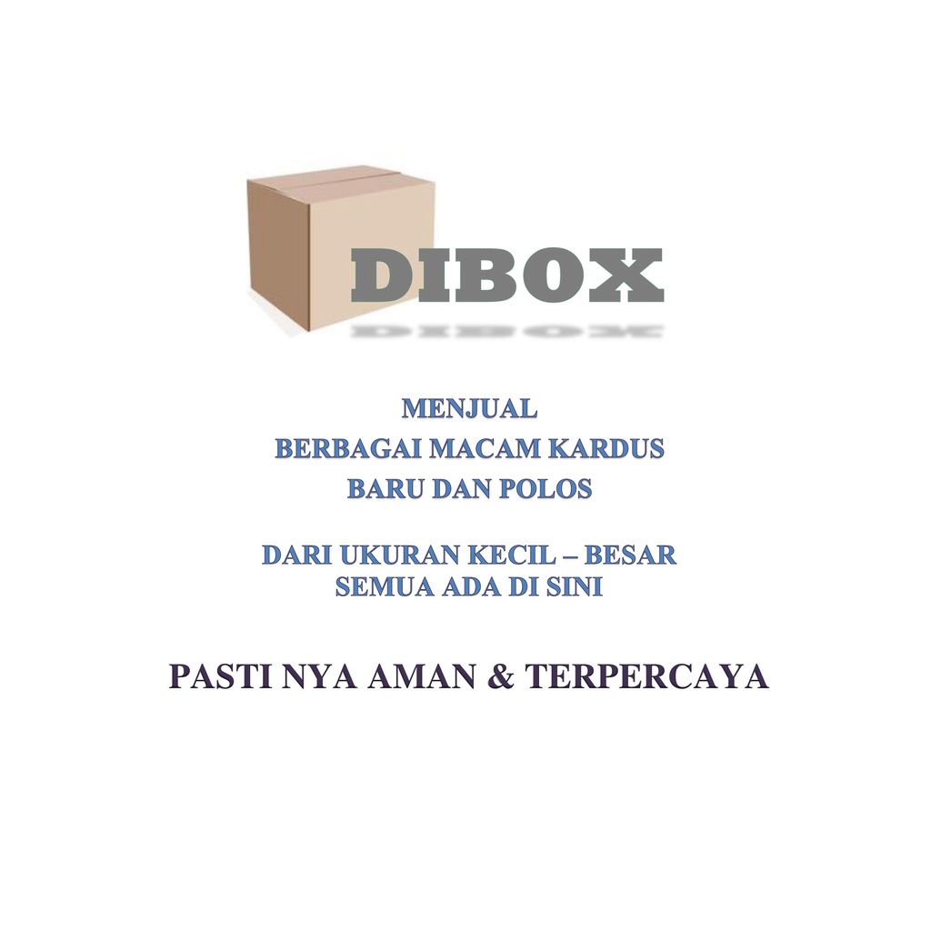 

KARDUS/BOX KARTON WHITE KRAFT POLOS Uk 10 x 10 x 30 CM SINGLE WALL