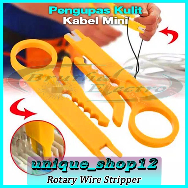 

Pemotong Rotary Wire Stripper Pengupas Kabel Mini