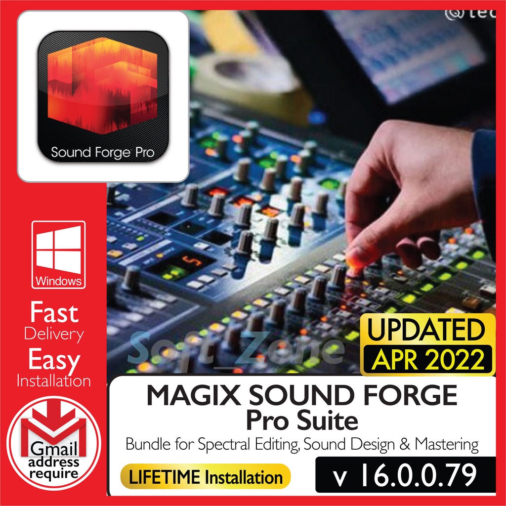 

MAGIX SOUND FORGE Pr St 16.0.0.79 - Advncd Rcrdng, Ad Edtng & Mstrng [WINDOWS (x64)] -Dgtl Dwnld