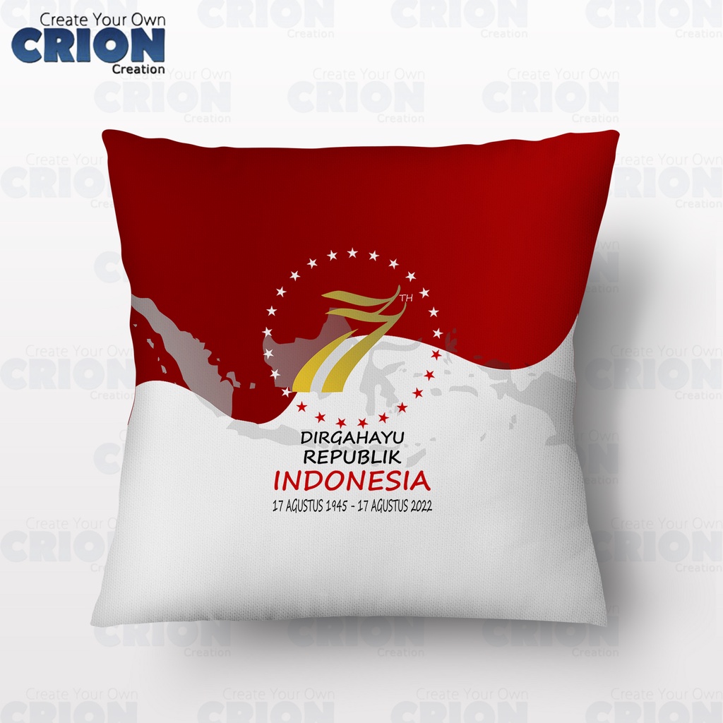 Bantal HUT RI - Kemerdekaan Indonesia - souvenir/kado - By Crion