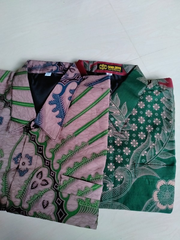 Batik Pria Lengan Panjang Lapis Furing Peksi Kondangan Batik Solo