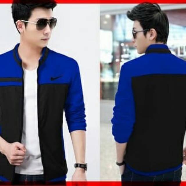 Jaket Nike hitam biru