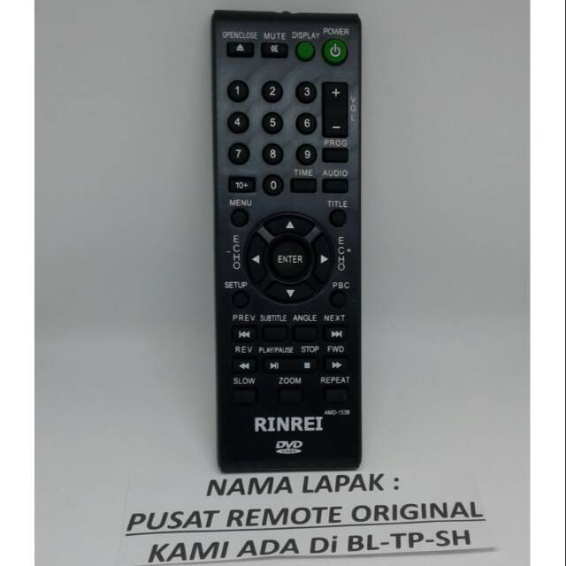 Remote Remot Dvd Player Rinrei Original Shopee Indonesia