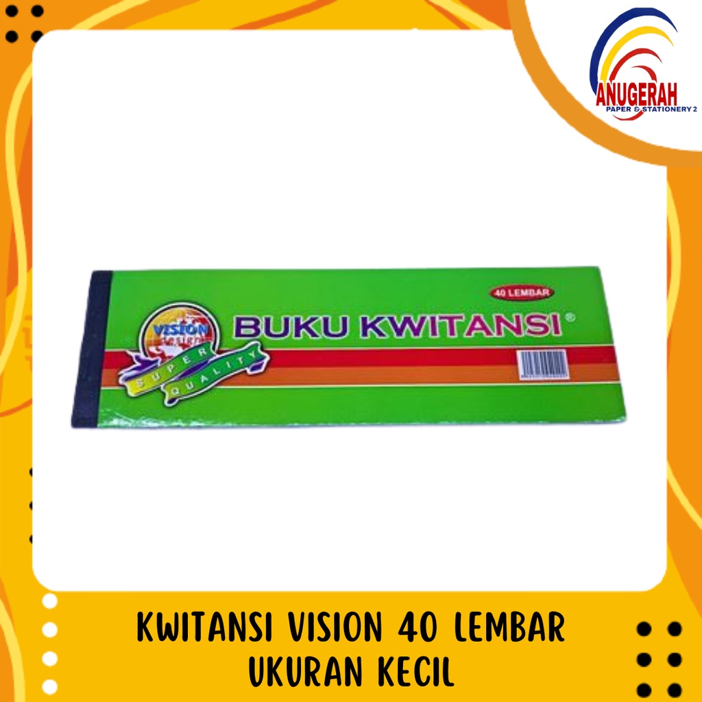 

KWITANSI VISION 40 LEMBAR UKURAN KECIL (PCS)