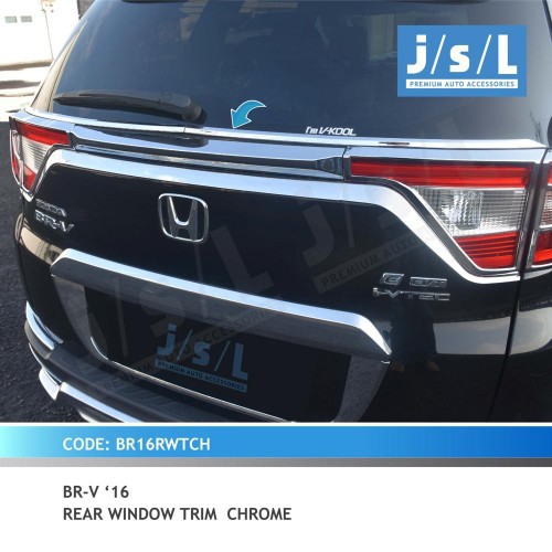BRV 2016 2017 2018 2019 2020 Aksesoris List Lis Kaca Belakang Chrome JSL