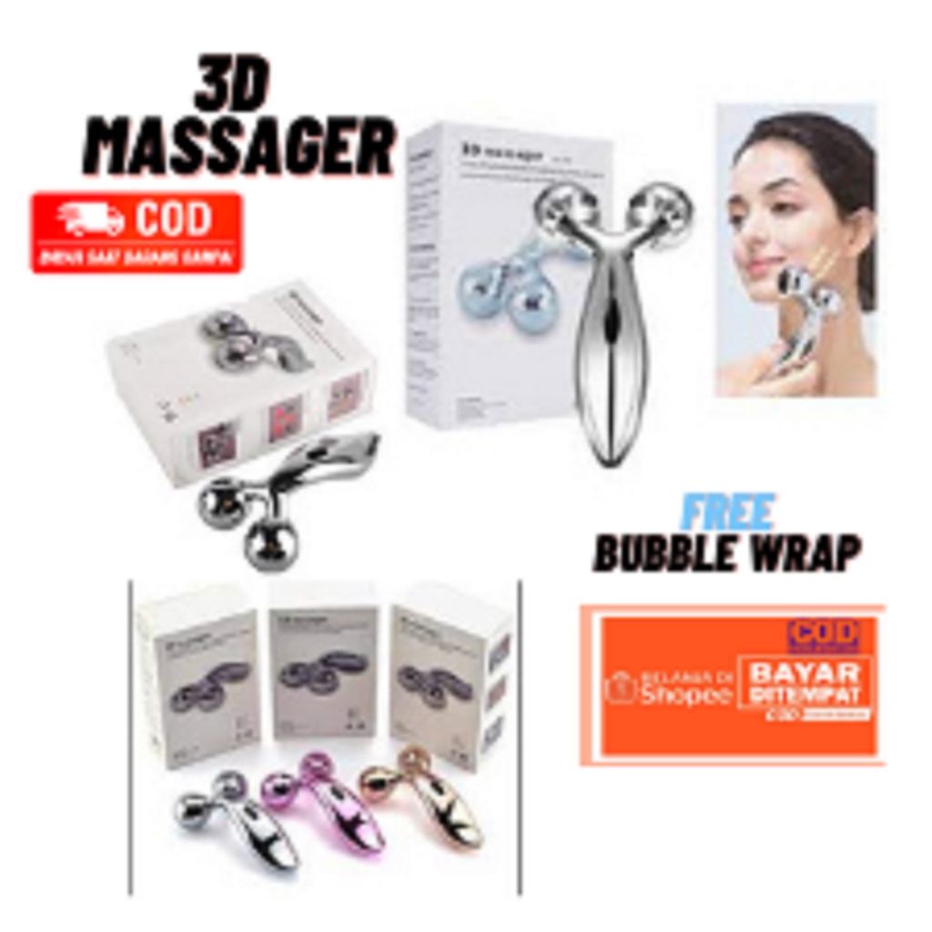 3D Massager Alat Relaksasi Pijat Terapi Pengencang Wajah