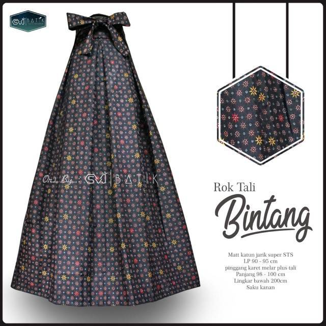 Rok batik sogan fit xl umbrella jumbo
