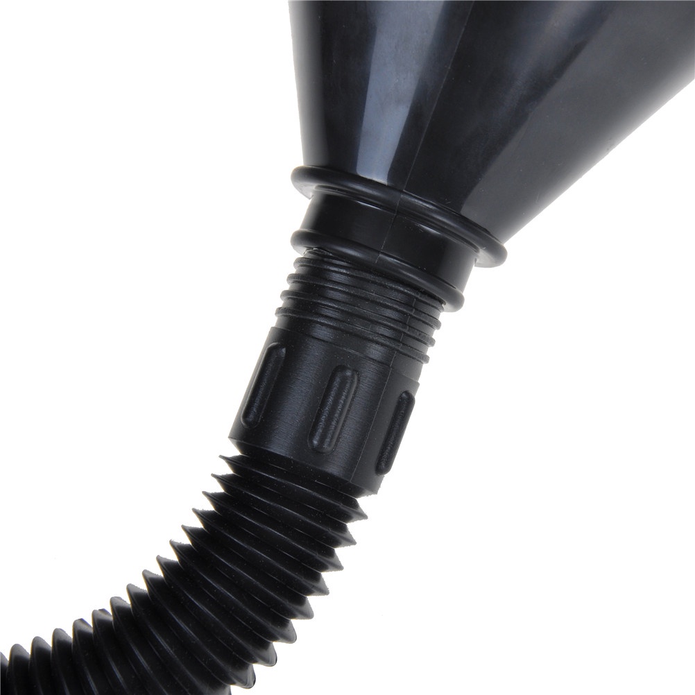 {LUCKID}Black Flexible Car Motorcycle Funnel Spout Mesh Screen Strainer Gasoline