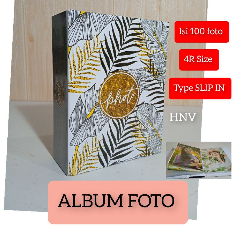 ALBUM FOTO SLIP IN 100 SLOT FOTO 4R POCKET