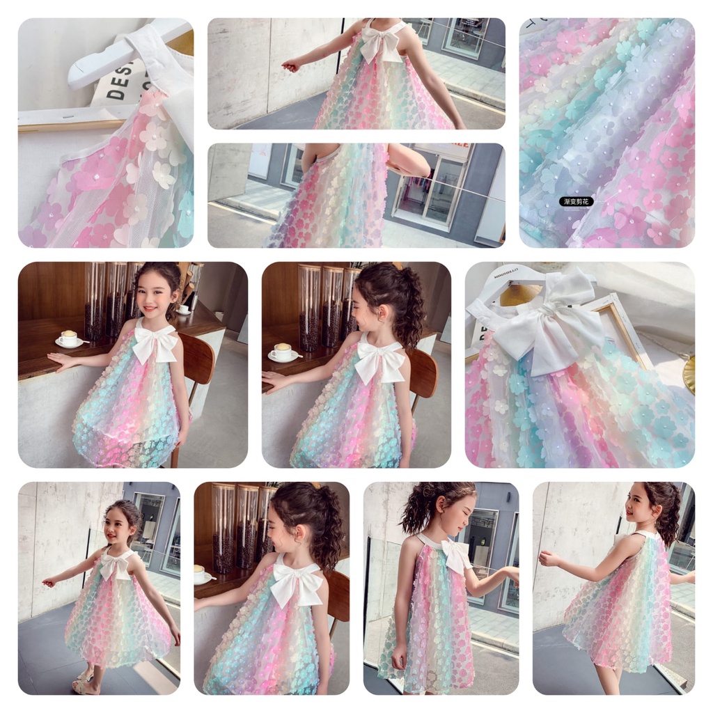 1-8TH DRESS ANAK PESTA FLUFFY MERMAID / GAUN PESTA ANAK PEREMPUAN IMPORT HIGH QUALITY