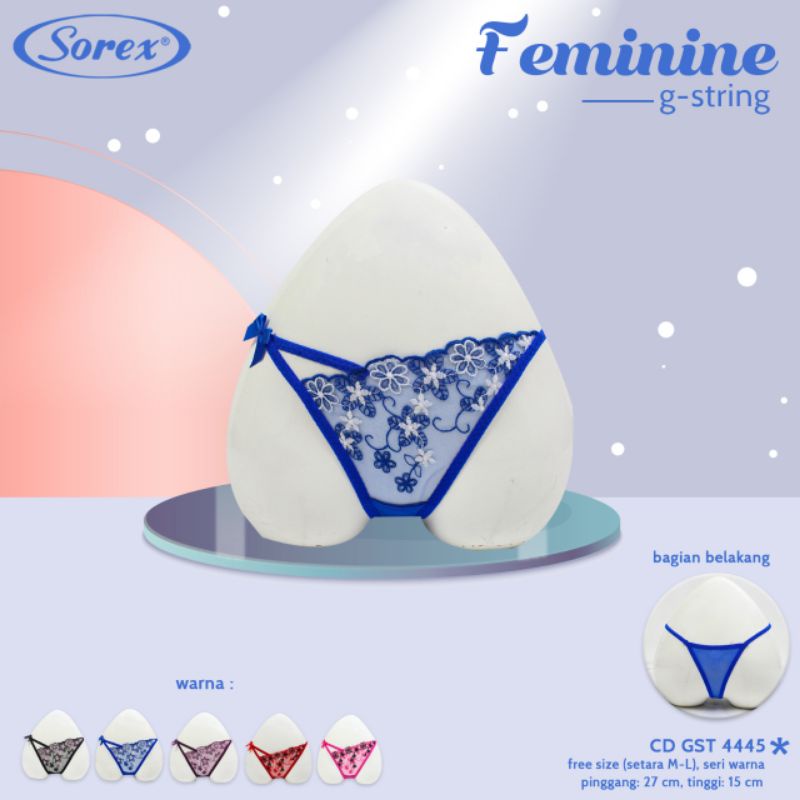 Sorex Feminine g-string GST 4445 celana dalam wanita M-L