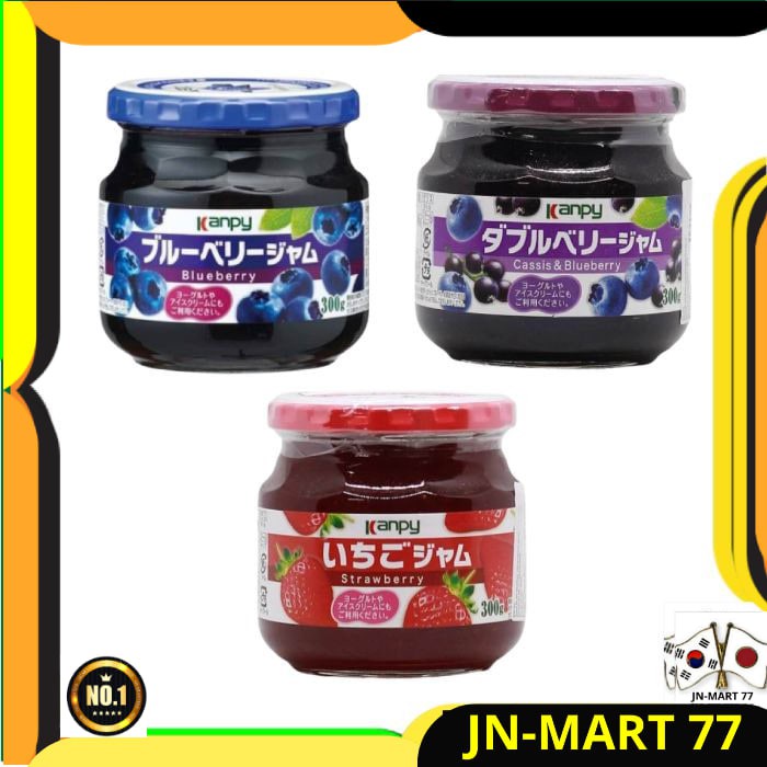 

MAKANAN JEPANG KANPY DOUBLE BERRY-STRAWBERRY-BLUEBERRY JAM- SELAI BUAH