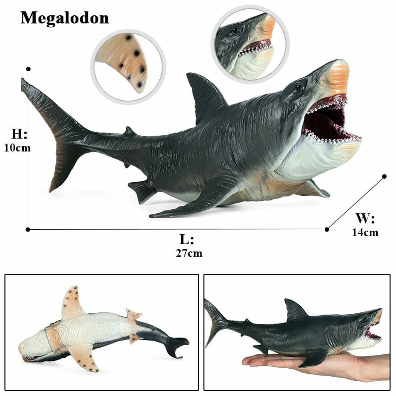 MEGALODON FIGURE HIU SHARK MONSTER NEW