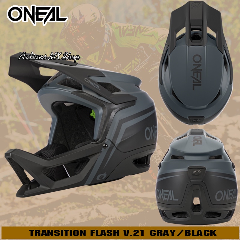 ONEAL - 22-TRANSITION FLASH HELMET - HELM SEPEDA MTB DOWNHILL