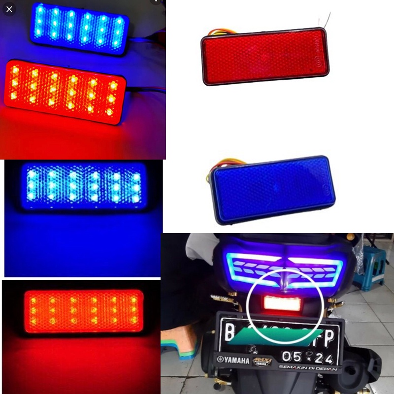 Lampu Motor Stop mata kucing Tambahan Variasi LED / Lampu Mata Kucing LED motor