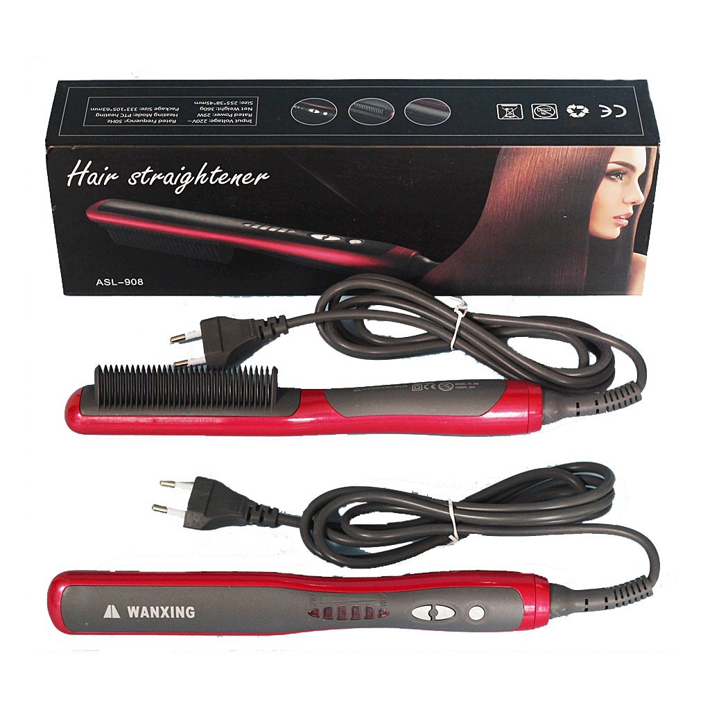 Takarai ASL 908 Premium Catok Sisir Pelurus Rambut Fast Hair hanya dalam 5 Menit Straightener New Generation