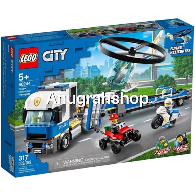 LEGO 60244 CITY Police Helicopter Transport