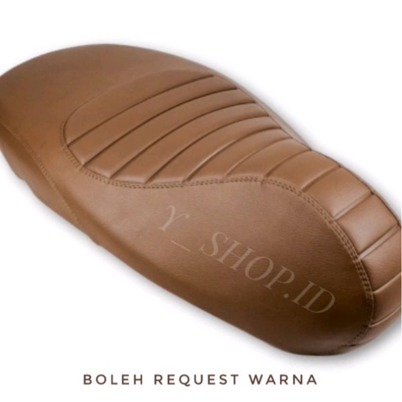 Sarung Cover Kulit Jok Motor Coklat Vespa Gts Lx S Primavera Sprint Full MBtech
