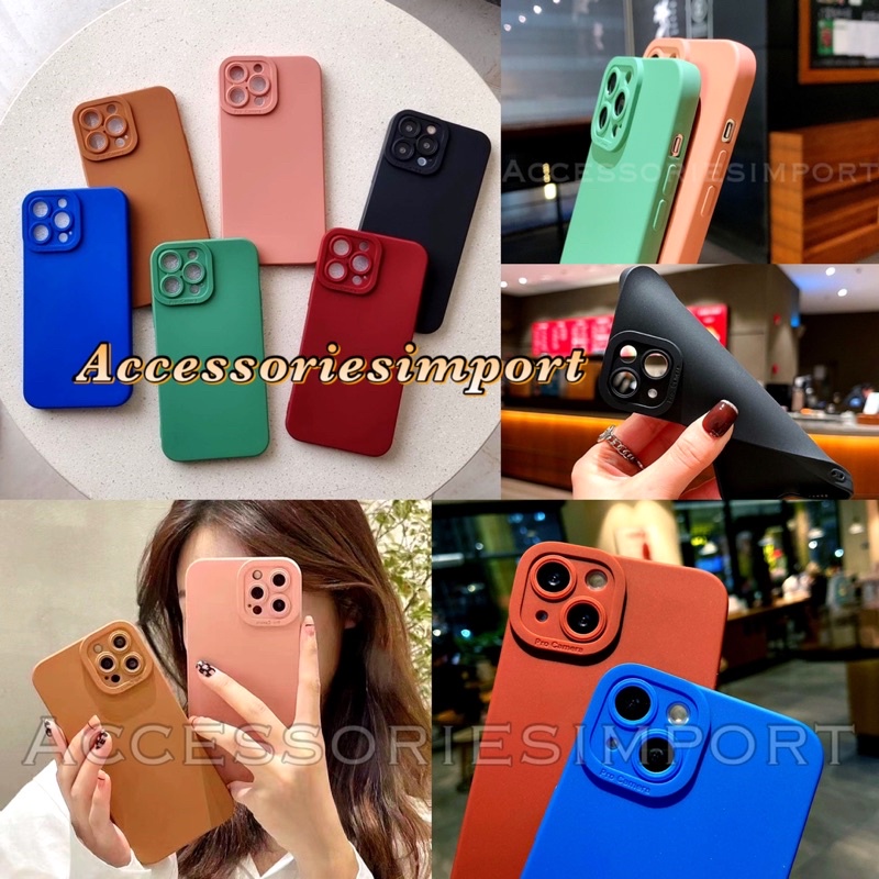 SOFTCASE PROCAMERA VIVO Y02/ Y16/ Y22/ Y35/ Y01/ Y15S/ Y33T/ Y33S/ Y21A/ Y21T/ Y21S/ Y21/ TPU SILIKON CASE MACARON PRO CAMERA