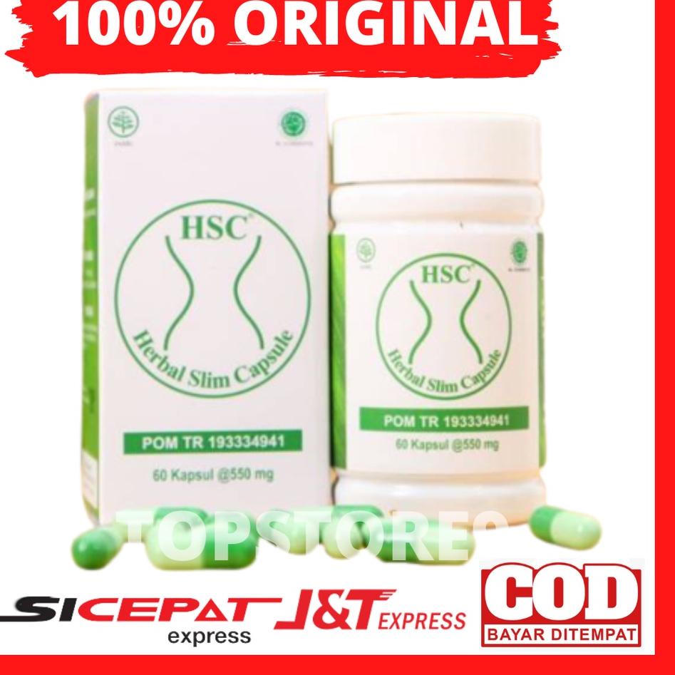 Ready Hsc Herbal Slim Capsule Original Obat Pelangsing Penurun Berat Badan Kapsul Diet Herbal Detox 
