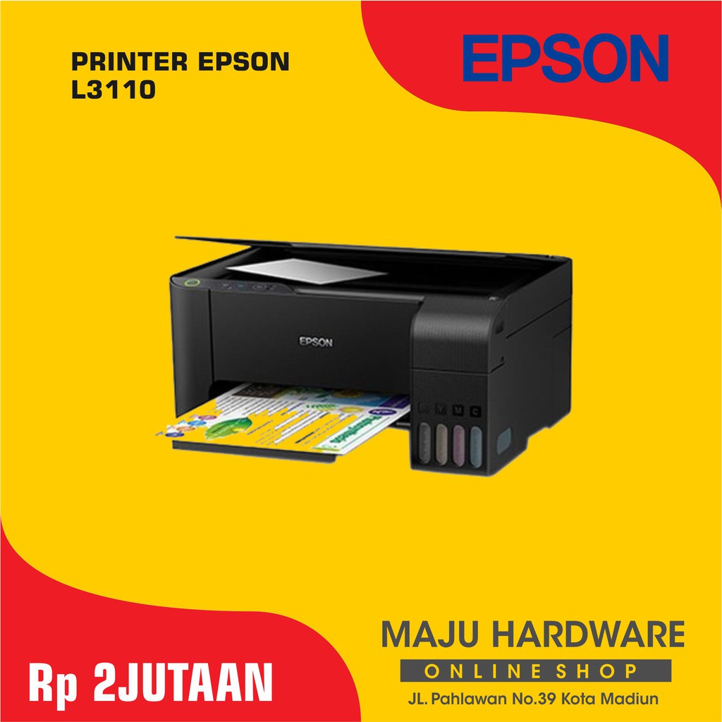 Epson Ecotank L3110 All In One Ink Tank Printer Printscancopy Shopee Indonesia 9469