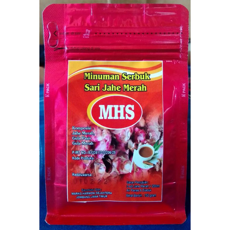 

Bubuk jahe merah 150 gram