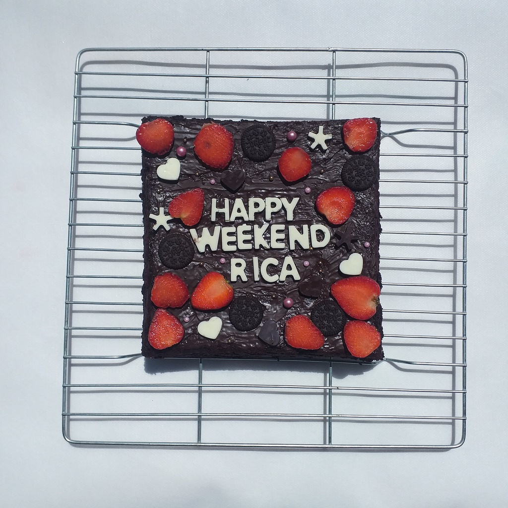 

Brownies Bakar / Custom Tulisan