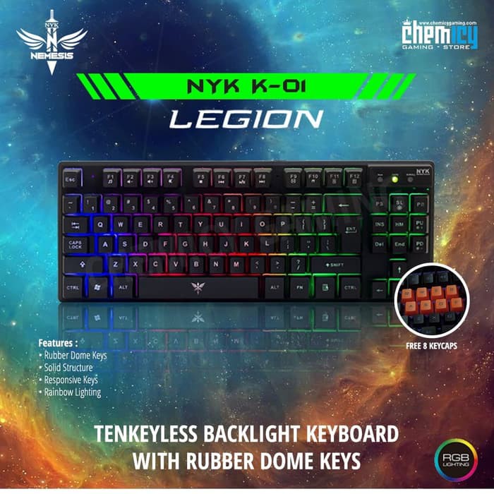 NYK K-01 TKL RGB Backlight LED Keyboard