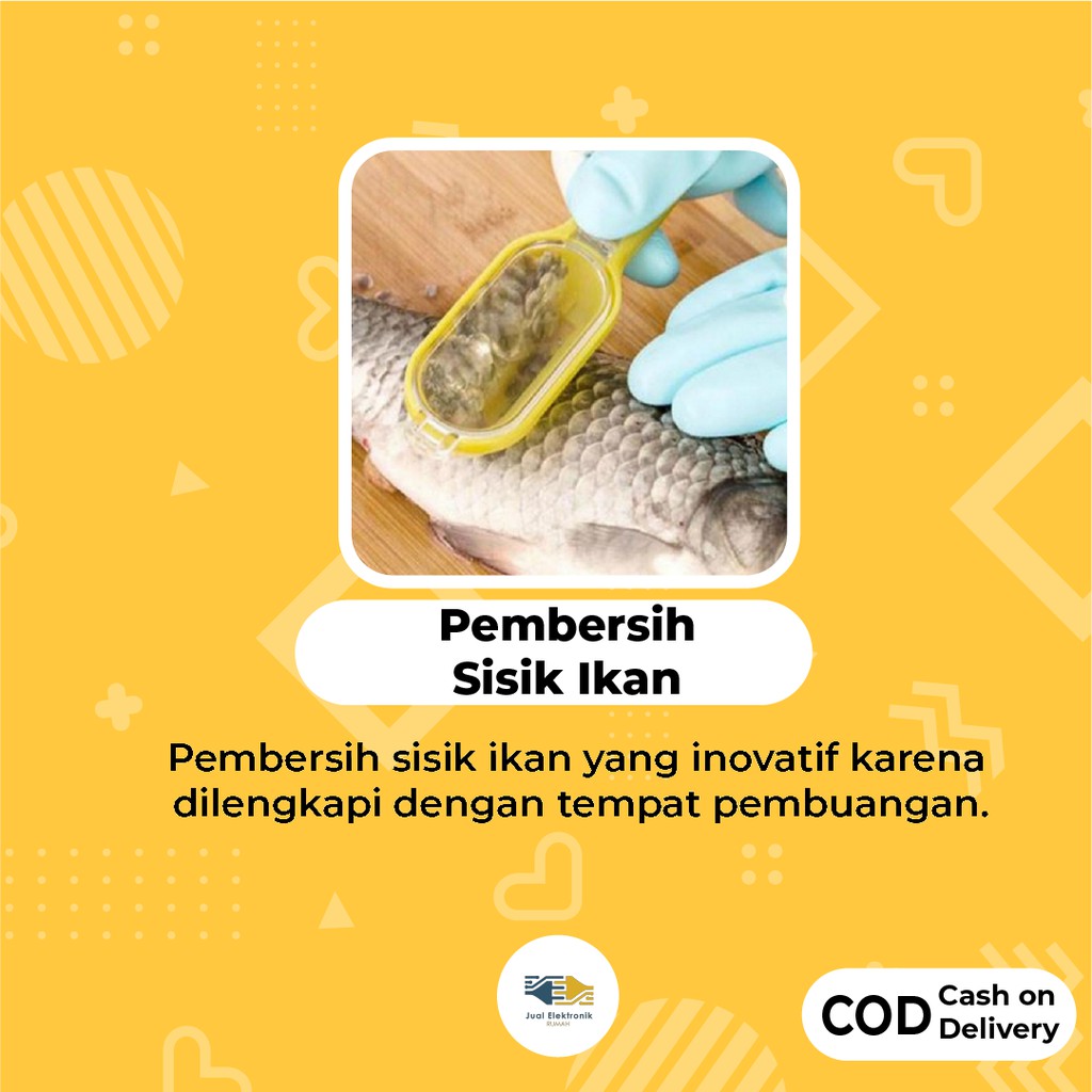 PEMBERSIH SISIK IKAN Pembersih Sisik Ikan /Alat Pembersih Sisik Ikan Serbaguna