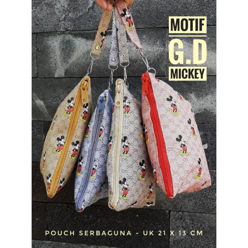 POUCH KOSMETIK SERBAGUNA MOTIF