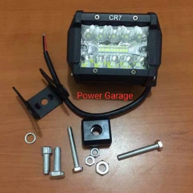 Lampu Tembak Motor Sorot LED 10 Titik Mata + LED 10 Titik mata (20 Mata) 20 Watt 4243