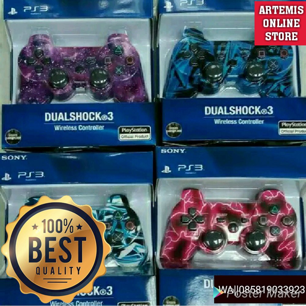 Stik Wireless PS3 OP Corak Army Pink