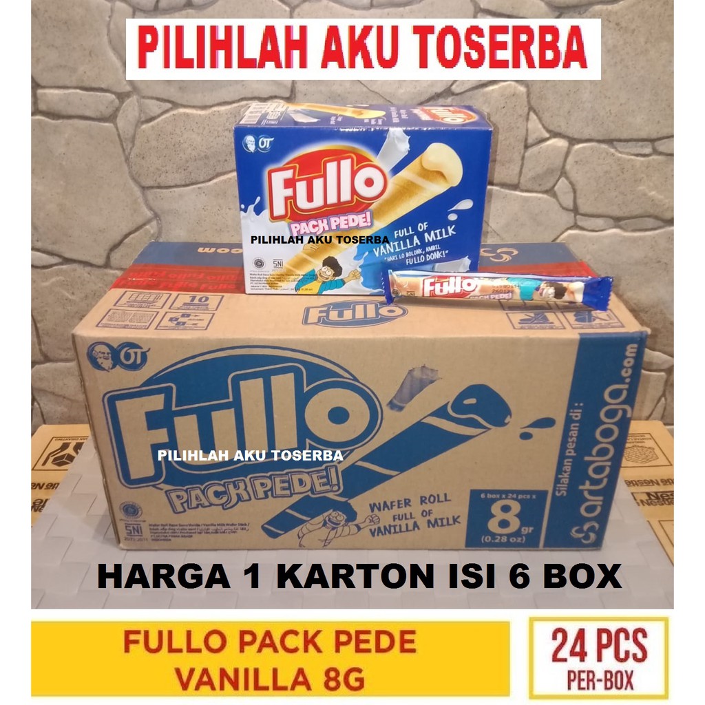 FULLO STICK VANILLA 8 gram - HARGA 1 KARTON ISI 6 BOX