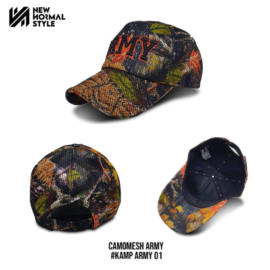 CM ARMY 417 Topi Pria Distro Baseball Jaring Tactical Komando Pria Wanita Cowok Kekinian Original Keren Dewasa Murah