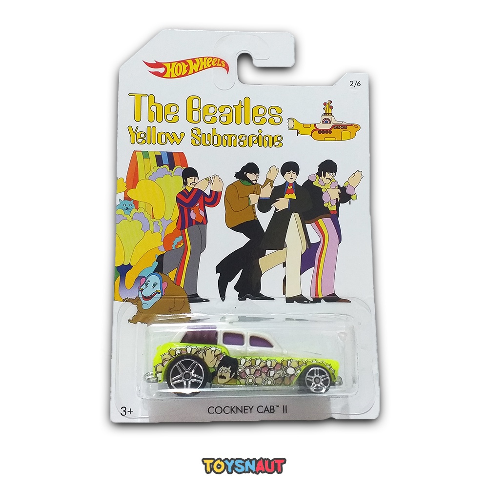 HW HotWheels The Beatles Yellow Submarine Cockney Cab II 2016 Diecast