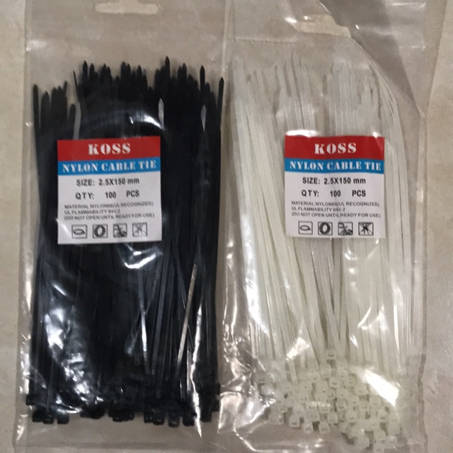 isi 100 Pcs Cable Ties 15cm / Kabel Tis | cunvalla