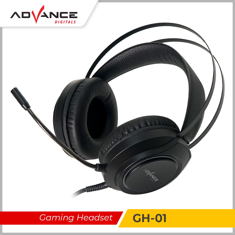 【READY STOCK】ADVANCE Headphone Gaming 3D Sound Wired Headset Noise Canceling Gaming Headphones RGB Light With Mic For PC/Laptop