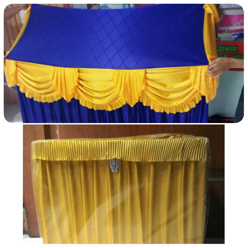 costum paketan cover meja dan penutup kotak amplop