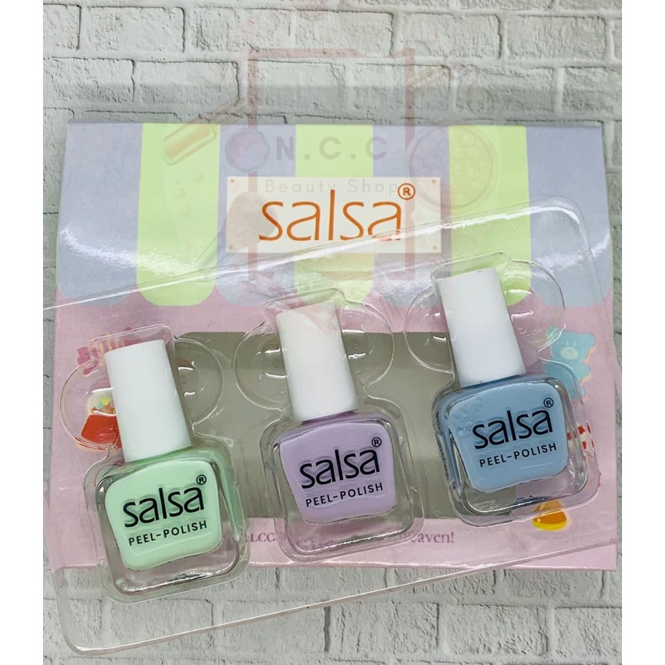 [SATUAN] [HALAL] * NCC * SALSA Kutek Peel Off ECER Cutex Nail Polish - Harga 1 pcs