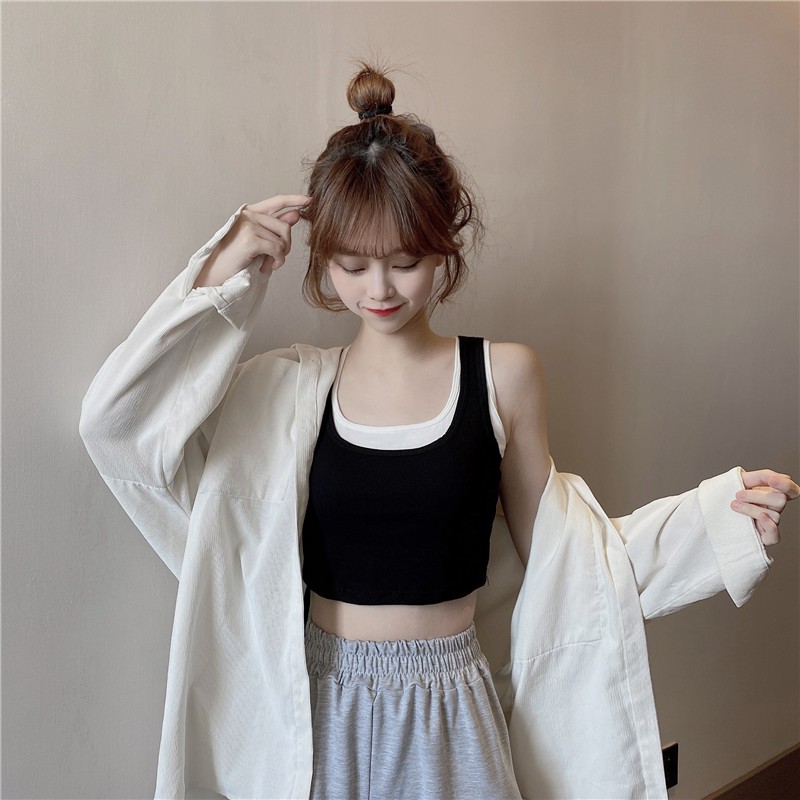 【 Bra Mall 】BM-101 Atasan Pakaian Fashion Dalam Wanita Import Crop Top Korea