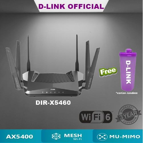 D-Link DIR-X5460 EXO AX5400 Wifi 6 Router DLink X5460 X 5460 AX 5400