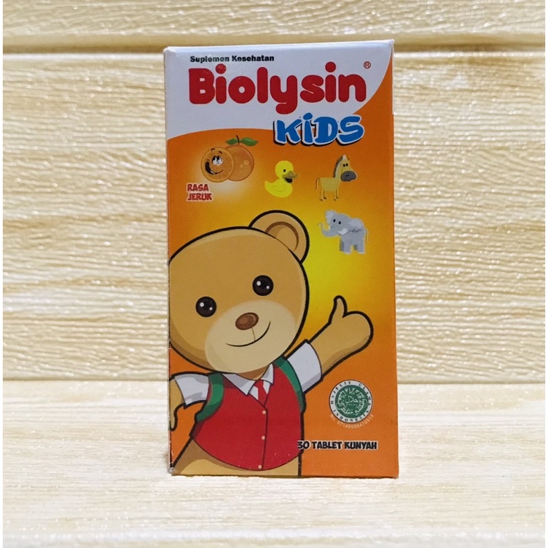 Biolysin Kids Multivitamin 30 Tablet | Rasa Jeruk | Rasa Strawbery | Rasa Anggur