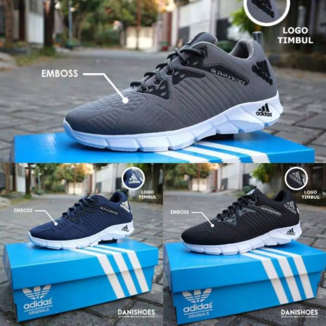 sepatu pria Adidas Alphabounce sneaker